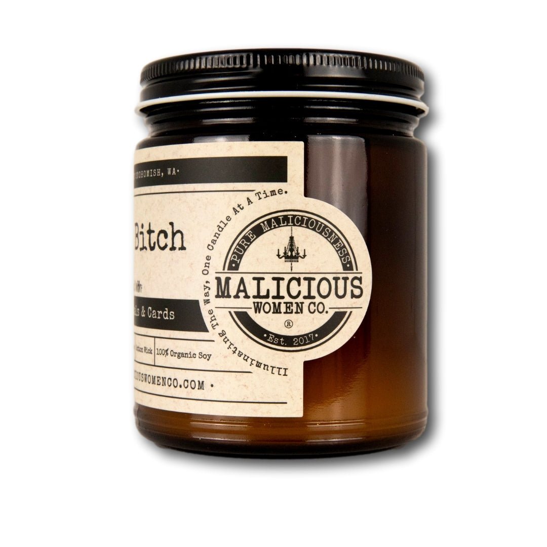 Witch Bitch - Infused With: "Cats, Crystals & Cards" - Malicious Women Co. - Candles